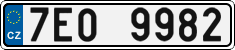 License plate of the Czech Republic, Cars (2001)