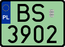 License plates of Poland, Electric vehicles