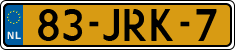License plate of the Netherlands, Cars