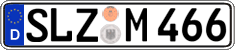 German license plate, Regular plates