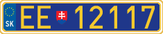 License plate of Slovakia, Diplomatic