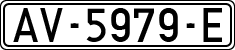 License plates of Spain, 1971 year series
