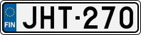 License plate of Finland, Cars
