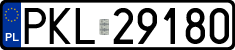License plates of Poland, Regular car plates