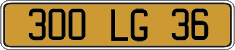 French license plate, FNI