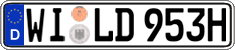German license plate, Plates for oldtimers (type 