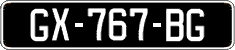 French license plate, SIV (oldtimers)