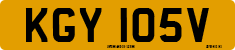 License plate of the United Kingdom, 1963 year system