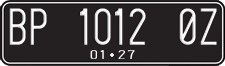 License plate of Indonesia, Regular plates