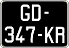 French license plate, SIV (oldtimers)