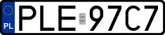 License plates of Poland, Regular car plates