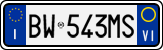 License plate of Italy, Cars (1994 year series)