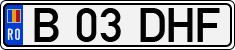 License plate of Romania, Regular plates
