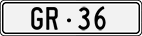 License plate of Switzerland, Cars