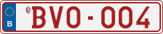 License plate of Belgium, Vanity Plates (2014)