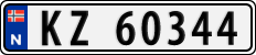 License plate of Norway, Cars