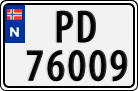 License plate of Norway, Cars