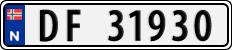 License plate of Norway, Cars