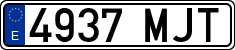License plates of Spain, Ordinary (2000)