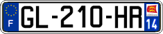 French license plate, SIV (ordinary)