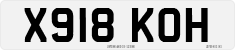 License plate of the United Kingdom, 1983 year system