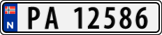 License plate of Norway, Cars