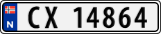License plate of Norway, Cars