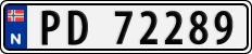 License plate of Norway, Cars