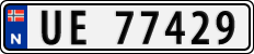 License plate of Norway, Cars