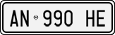 License plate of Italy, Cars (1994 year series)