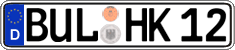 German license plate, Regular plates