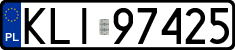 License plates of Poland, Regular car plates