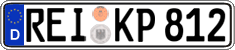 German license plate, Regular plates