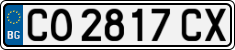 License plate of Bulgaria, Cars