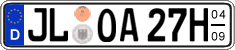 German license plate, Seasonal plates (Oldtimers)