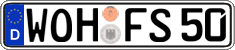 German license plate, Regular plates