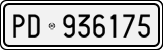 License plate of Italy, Cars (1927 year series)