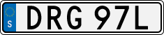 License plate of Sweden, Regular plates