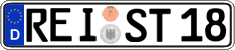 German license plate, Regular plates