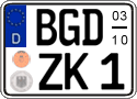 German license plate, Seasonal plates