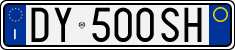License plate of Italy, Cars (1994 year series)