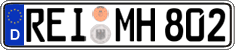 German license plate, Regular plates