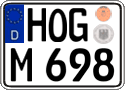 German license plate, Regular plates