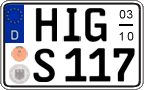 German license plate, Seasonal plates