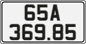 License plate of Vietnam, Cars