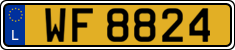 License plate of Luxembourg, 2003 year system