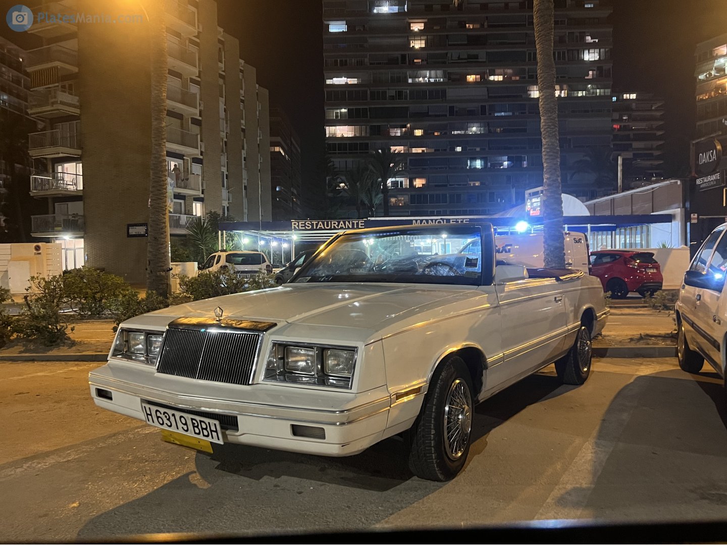 H 6319 BBH, Chrysler LeBaron 2nd gen Convertible, 1981–1986