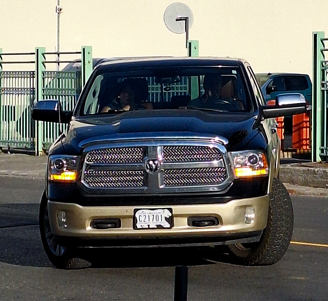 C21701, License plate without vehicle 