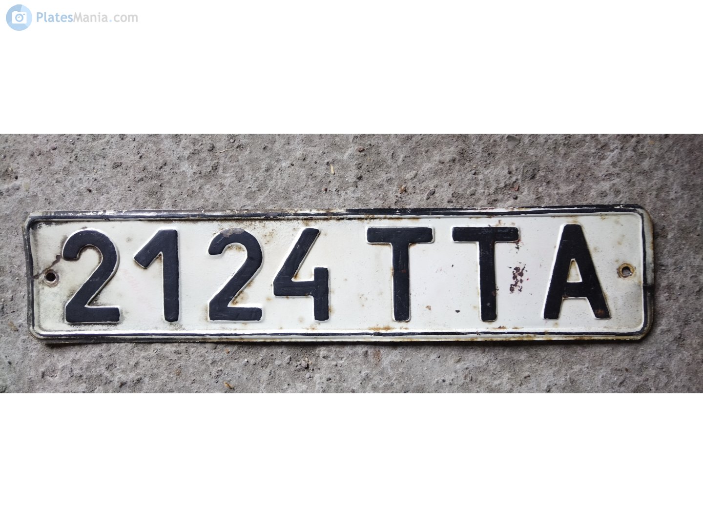 2124 ТТА, License plate without vehicle 