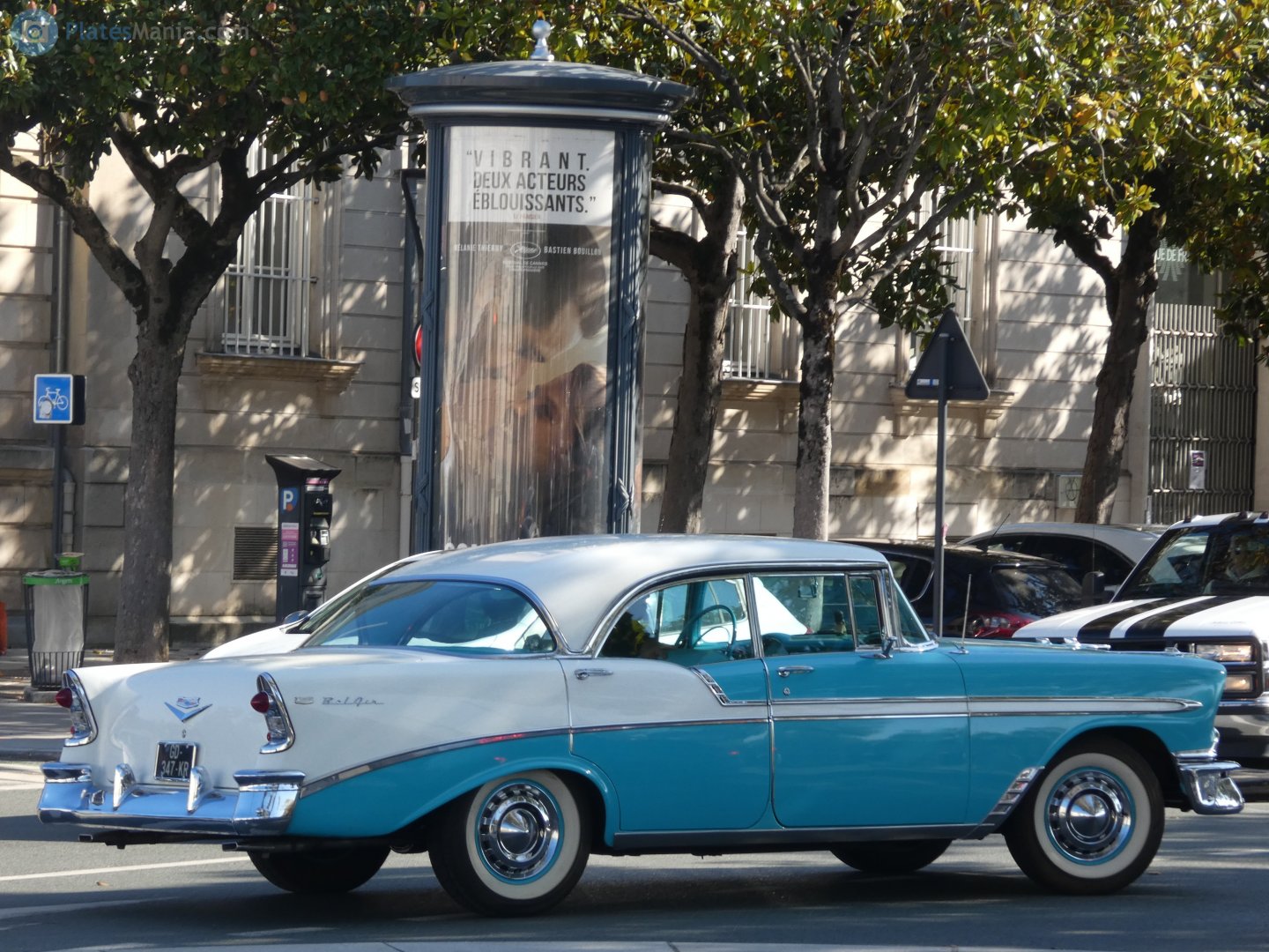 GD-347-KR, Chevrolet Bel Air 2nd gen 1956 4-door Hardtop (2413; A-body), 1st facelift, 1955–1956